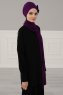 Bianca - Turban En Coton Violet