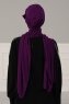 Bianca - Turban En Coton Violet