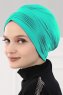 Linda - Turban En Coton Turquoise - Ayse Turban