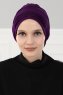 Linda - Turban En Coton Violet - Ayse Turban
