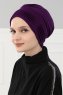 Linda - Turban En Coton Violet - Ayse Turban