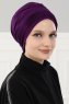 Linda - Turban En Coton Violet - Ayse Turban