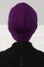 Linda - Turban En Coton Violet - Ayse Turban