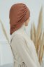 Isabella - Turban En Coton Caramel
