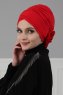 Elisabeth - Turban En Coton Rouge