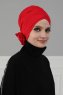 Elisabeth - Turban En Coton Rouge