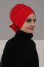 Elisabeth - Turban En Coton Rouge