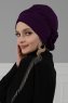Elisabeth - Turban En Coton Violet