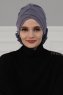 Elisabeth - Turban En Coton Gris