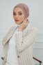 Ellie - Turban En Coton Taupe