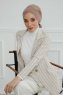 Ellie - Turban En Coton Taupe