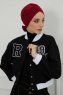 Ellie - Turban En Coton Bordeaux
