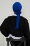 Ellie - Turban En Coton Bleu