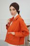Ellie - Turban En Coton Marron