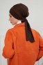 Ellie - Turban En Coton Marron