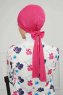 Ellie - Turban En Coton Fuchsia