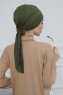 Ellie - Turban En Coton Kaki