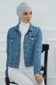Ellie - Turban En Coton Gris Clair