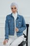 Ellie - Turban En Coton Gris Clair