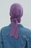 Ellie - Turban En Coton Violet