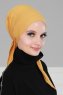 Felicia - Turban En Coton Moutarde