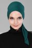 Felicia - Turban En Coton Vert Foncé