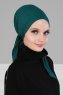 Felicia - Turban En Coton Vert Foncé