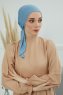 Felicia - Turban En Coton Sky Blue