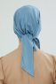 Felicia - Turban En Coton Sky Blue