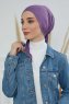 Felicia - Turban En Coton Violet