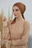 Felicia - Turban En Coton Caramel