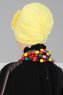 Kerstin - Turban En Coton Jaune - Ayse Turban