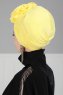 Kerstin - Turban En Coton Jaune - Ayse Turban