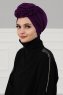 Kerstin - Turban En Coton Violet - Ayse Turban