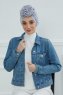 Kerstin - Turban En Coton Gris Clair