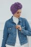 Kerstin - Turban En Coton Violet