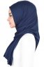 Sigrid - Hijab Coton Bleu Marin - Ayse Turban