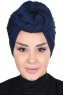 Sigrid - Hijab Coton Bleu Marin - Ayse Turban