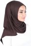 Sigrid - Hijab Coton Marron - Ayse Turban