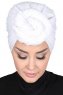 Sigrid - Hijab Coton Blanc - Ayse Turban