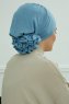 Monica - Turban En Coton Sky Blue