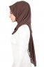 Joline - Hijab Chiffon Premium Marron