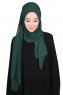 Joline - Hijab Chiffon Premium Vert Foncé