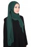 Joline - Hijab Chiffon Premium Vert Foncé