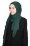 Joline - Hijab Chiffon Premium Vert Foncé