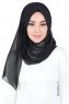 Joline - Hijab Chiffon Premium Noir