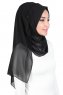 Joline - Hijab Chiffon Premium Noir