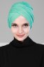 Fiona - Turban En Coton Turquoise - Ayse Turban