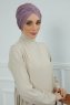 Fiona - Turban En Coton Lilac