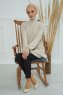 Fiona - Turban En Coton Sand